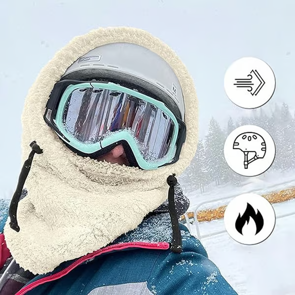 🔥2024 HOT SALE-49% OFF🔥Winter Outdoor Sherp Hooded Sports Windproof Mask⛷️