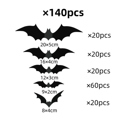 Halloween bat wall decoration glowing【with lights】