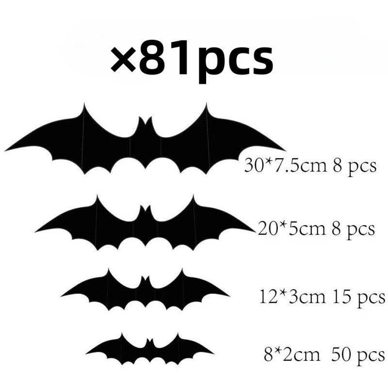 Halloween bat wall decoration glowing【with lights】