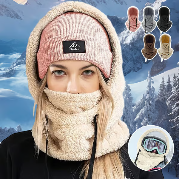 🔥2024 HOT SALE-49% OFF🔥Winter Outdoor Sherp Hooded Sports Windproof Mask⛷️