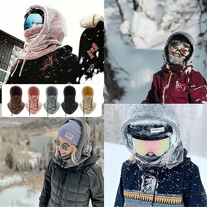 🔥2024 HOT SALE-49% OFF🔥Winter Outdoor Sherp Hooded Sports Windproof Mask⛷️