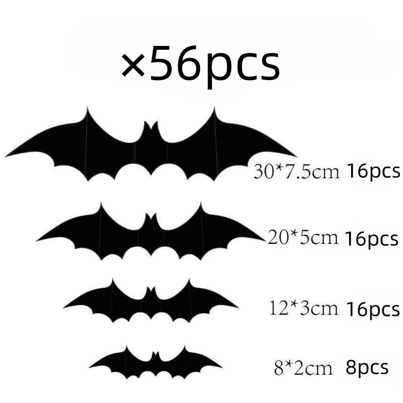 Halloween bat wall decoration glowing【with lights】