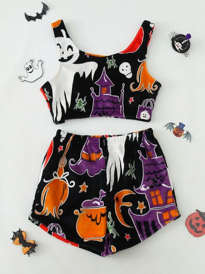 💥Halloween Pre - Sale 40% Off 🎃Halloween vest pajamas set👻