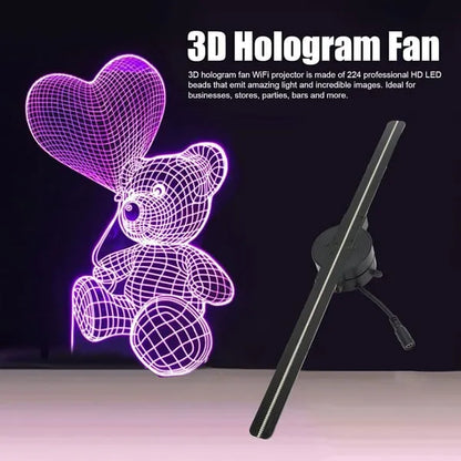 🔥Last Day 50% OFF✨3D Hologram LED Fan Projector